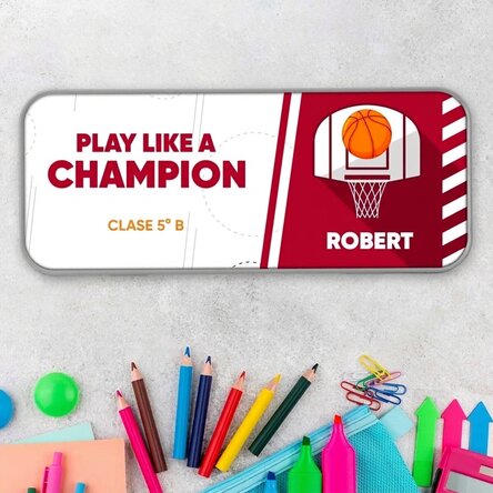 Estuche personalizado con mensaje - Baloncesto