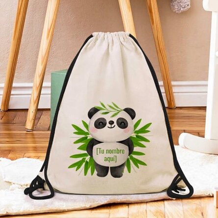 Mochila personalizada con nombre - Cute Panda
