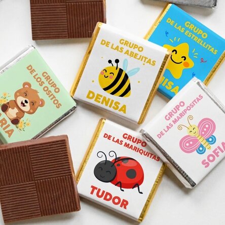 Mini bombón personalizado con texto - Guardería