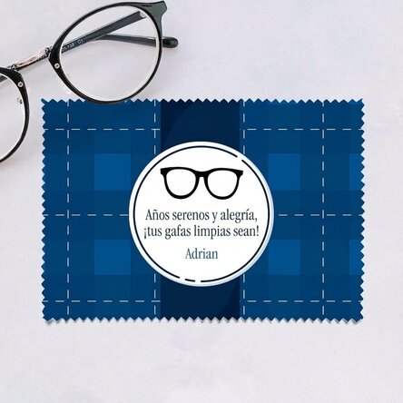 Paño personalizado para limpiar pantallas y gafas - Pensionado