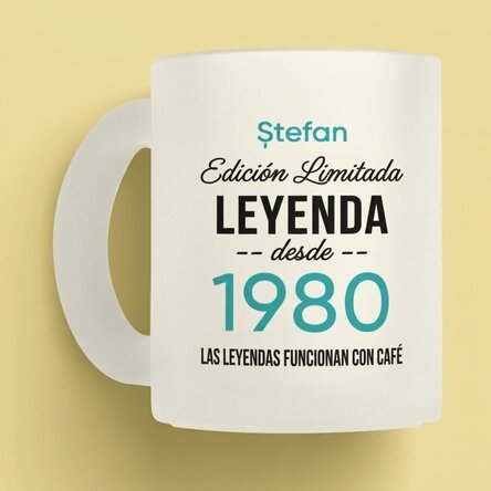 Taza personalizada con texto - Legendary