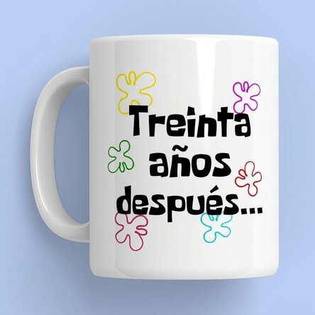 Taza personalizada con el texto «Years later...»