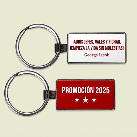 Llavero personalizado con texto - Jubilado