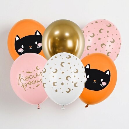 Lote de 6 globos de Halloween - Hocus Pocus