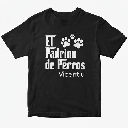 Camiseta de algodón personalizada con texto - The Dogfather