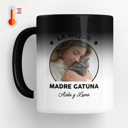 Taza termosensible personalizada con foto y mensaje - Best
