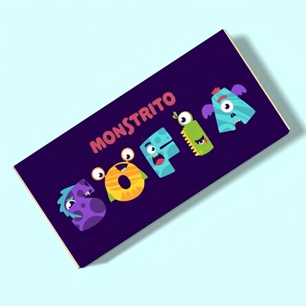 Chocolate personalizado con mensaje - Monstrulet