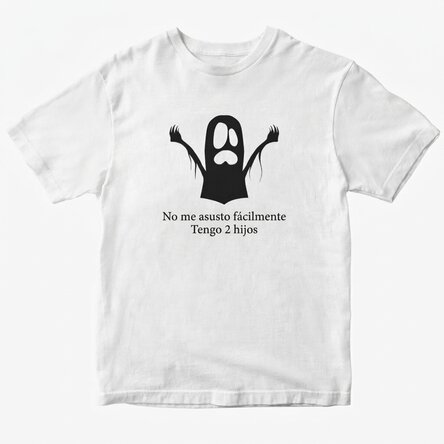 Camiseta de algodón personalizada con mensaje - Ghost