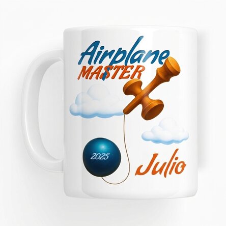 Taza personalizada con texto - Airplane Master