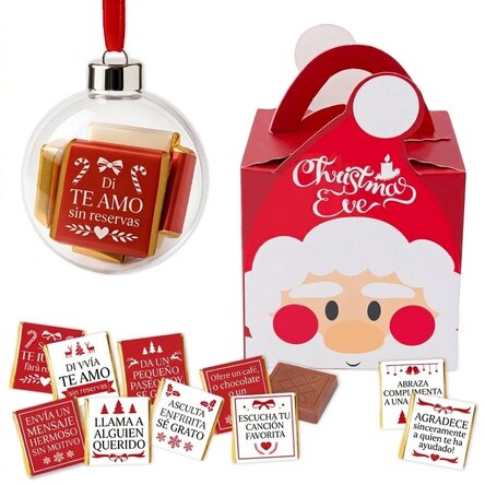 Set de regalo con una bola y 10 minichocolates - Fapte bune