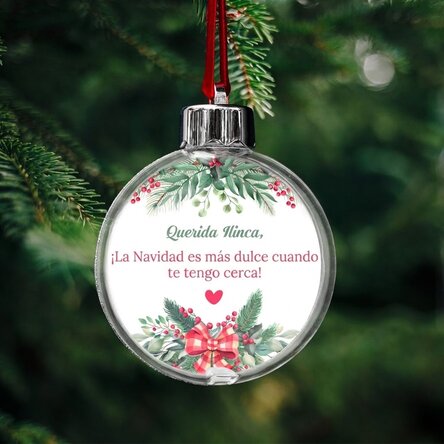 Bola de Navidad personalizada con mensaje - Navidad