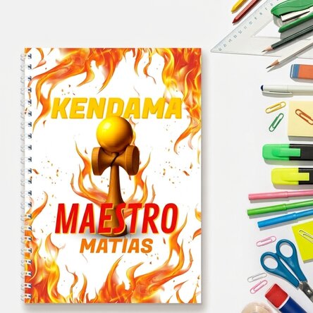 Cuaderno personalizado con texto - Kendama Master
