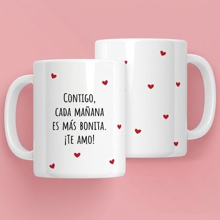 Taza personalizada con mensaje: «Love»