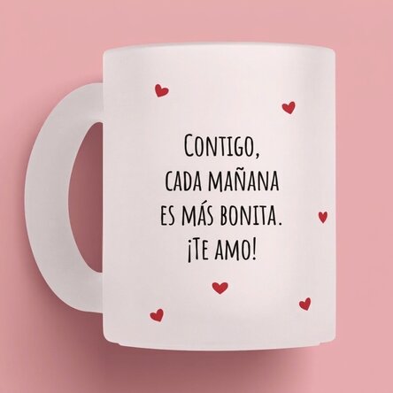 Taza personalizada con mensaje: «Love»