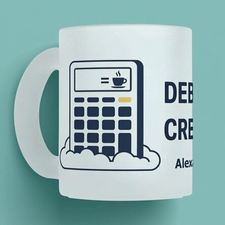 Taza personalizada con texto - Contabilidad