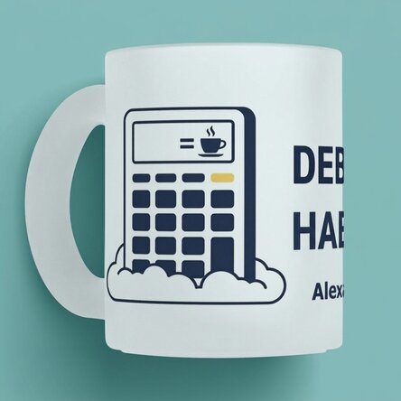 Taza personalizada con texto - Contabilidad