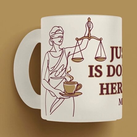 Taza personalizada con texto para abogados