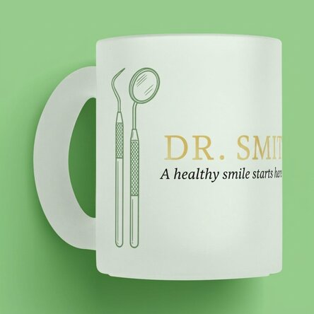 Taza personalizada con texto - Golden Dentist