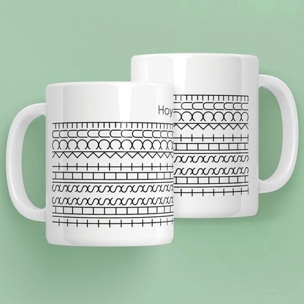 Taza personalizada con texto - Mensaje oculto