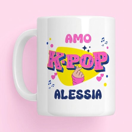 Taza personalizada con texto - K-pop