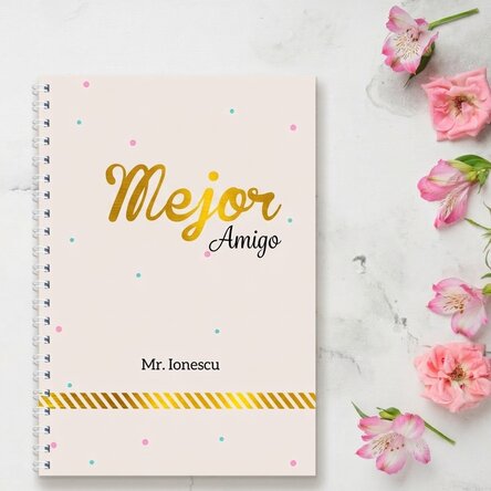 Cuaderno personalizado - Best Friend, Gold