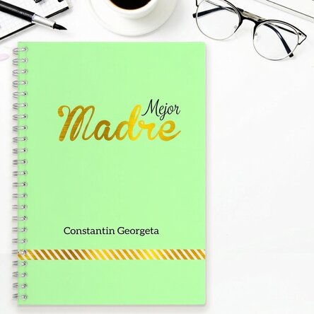 Cuaderno personalizado - Best Mother, Green