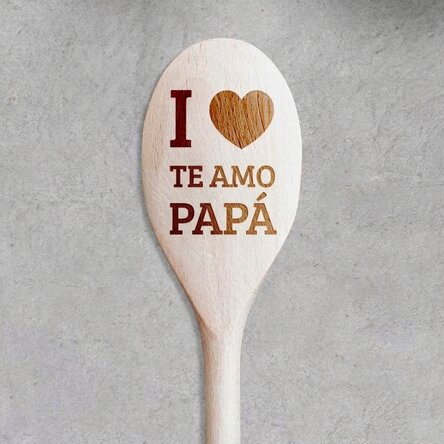 Cuchara de madera personalizada - Te quiero