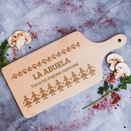 Tabla de cortar personalizada, auténticamente rumana