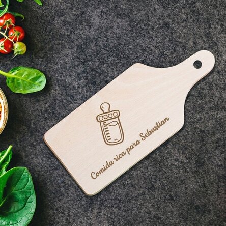 Mini tabla de cortar personalizada - Biberón