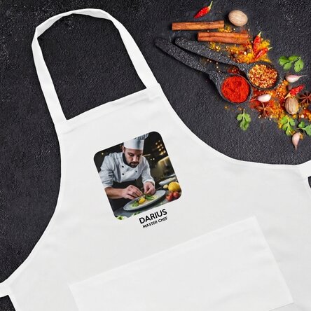 Llavero personalizado con una foto y un texto