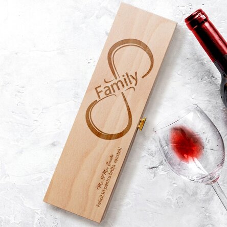 Caja de vino personalizada - Infinite Family