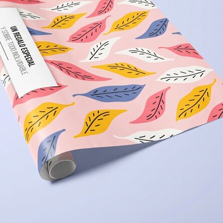 Papel de regalo personalizado con texto - Autumn