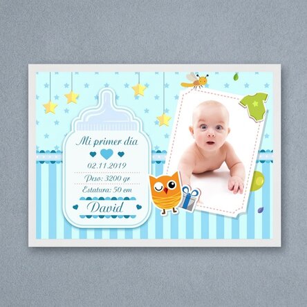 Cuadro personalizado para recién nacidos - Niños