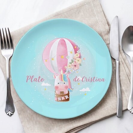 Plato personalizado con texto - Balloon