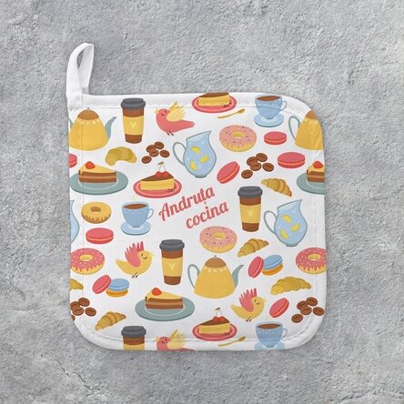 Base para ollas calientes personalizada con texto - Modelo «cookies»