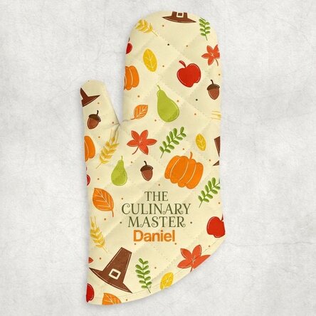 Manopla de cocina personalizada con texto - Pumpkin