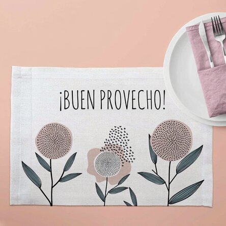 Portaplatos personalizado - Modelo floral 1