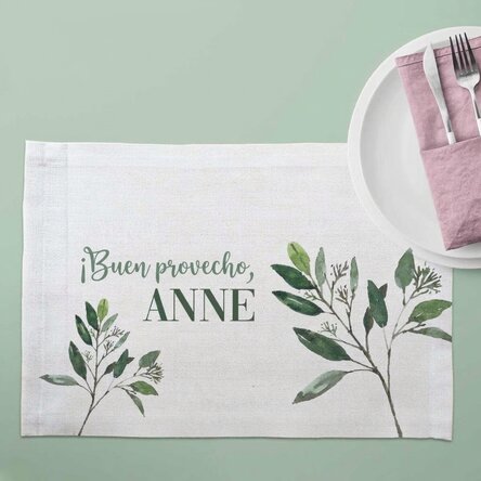 Portaplatos personalizado - Plantas en acuarela