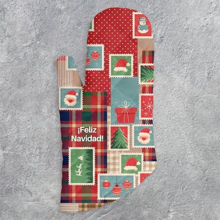 Manopla de cocina personalizada con texto - Modelo Petic