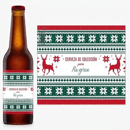Cerveza personalizada con texto - Modelo Reni