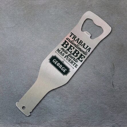 Abrebotellas personalizado - Work Hard, Drink Harder