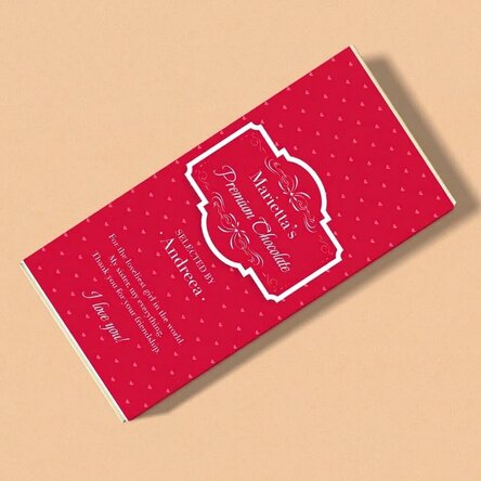 Chocolate personalizado con texto - Francés