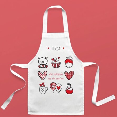 Cuchara personalizada para niños con texto: «Alegría en la cocina»