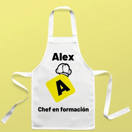 Camiseta personalizada para niños con texto: «Futuro chef»