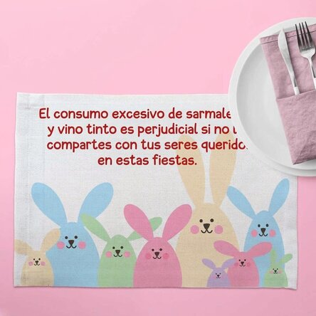 Soporte para plato personalizado - Mensaje