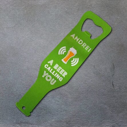 Abrecerras personalizado - La cerveza te llama