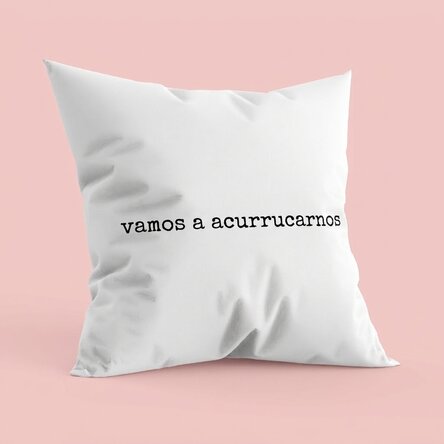 Cojín personalizado con texto - Let's cuddle