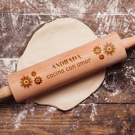 Espátula de madera personalizada - Cocina con cariño