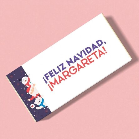 Chocolate personalizado con nombre y mensaje - Christmas friends