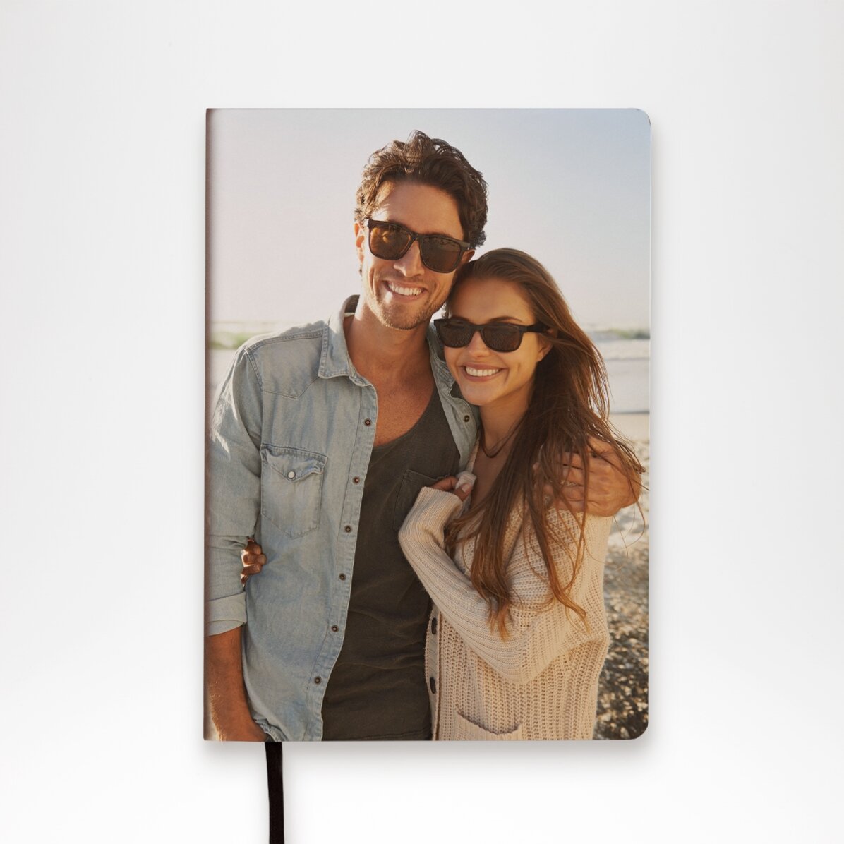 Personalised leather diary with a photograph